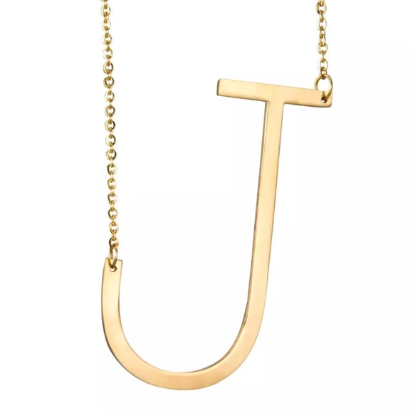 Jewelry - Maxi”J” Letter Necklace The best Mom’s Day Gift!